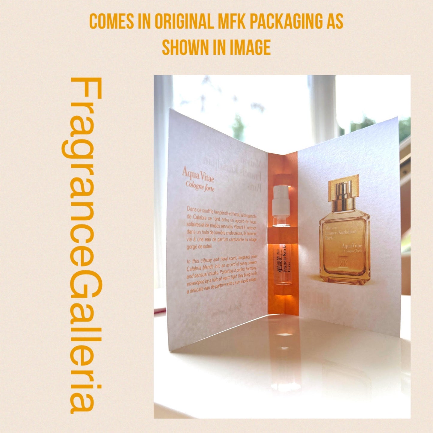 2ML MFK Official Aqua Vitae Cologne Forte Fragrance Sample - unisex