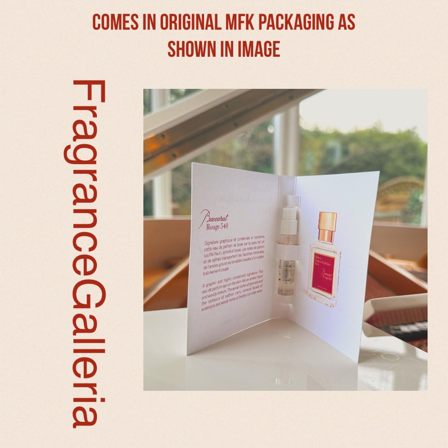 2ML MFK Official Baccarat Rouge 540 EDP Fragrance Sample - unisex