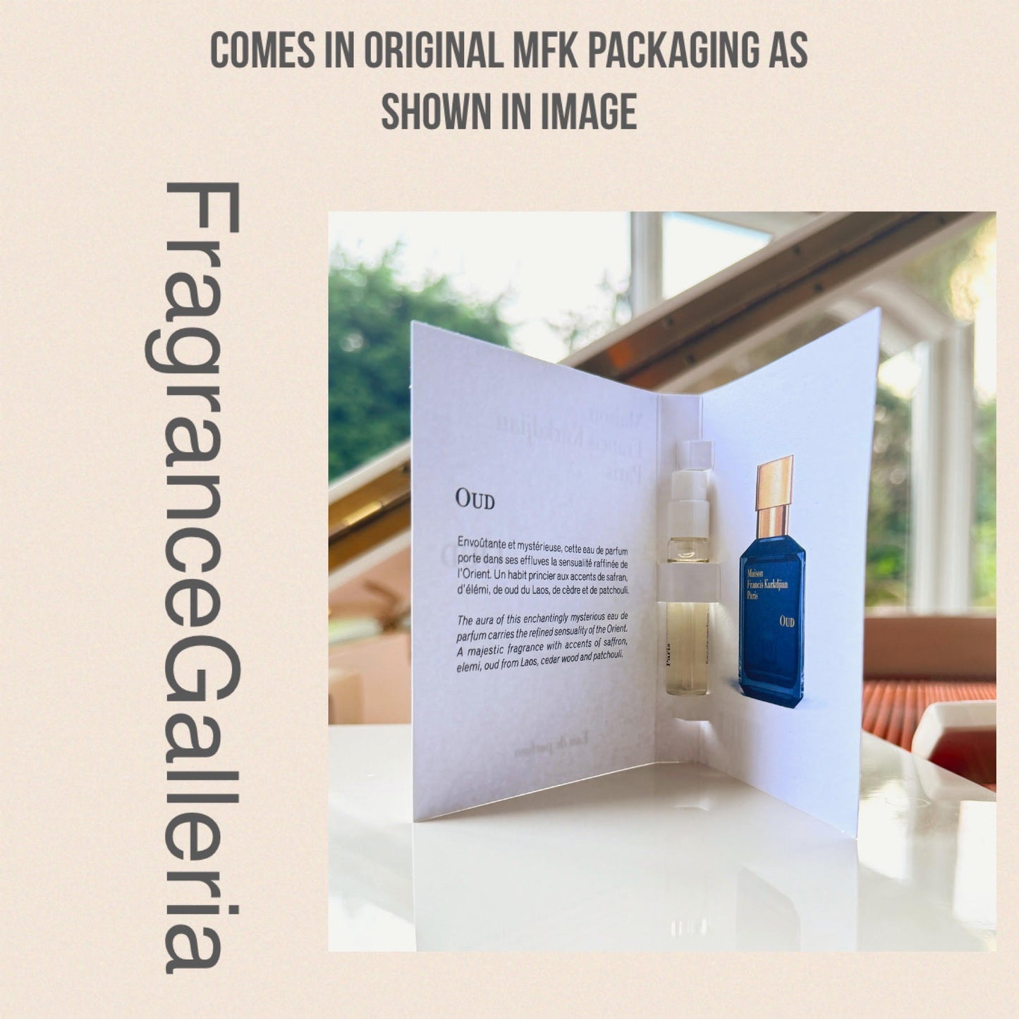 2ML MFK Official Oud Fragrance Sample - unisex